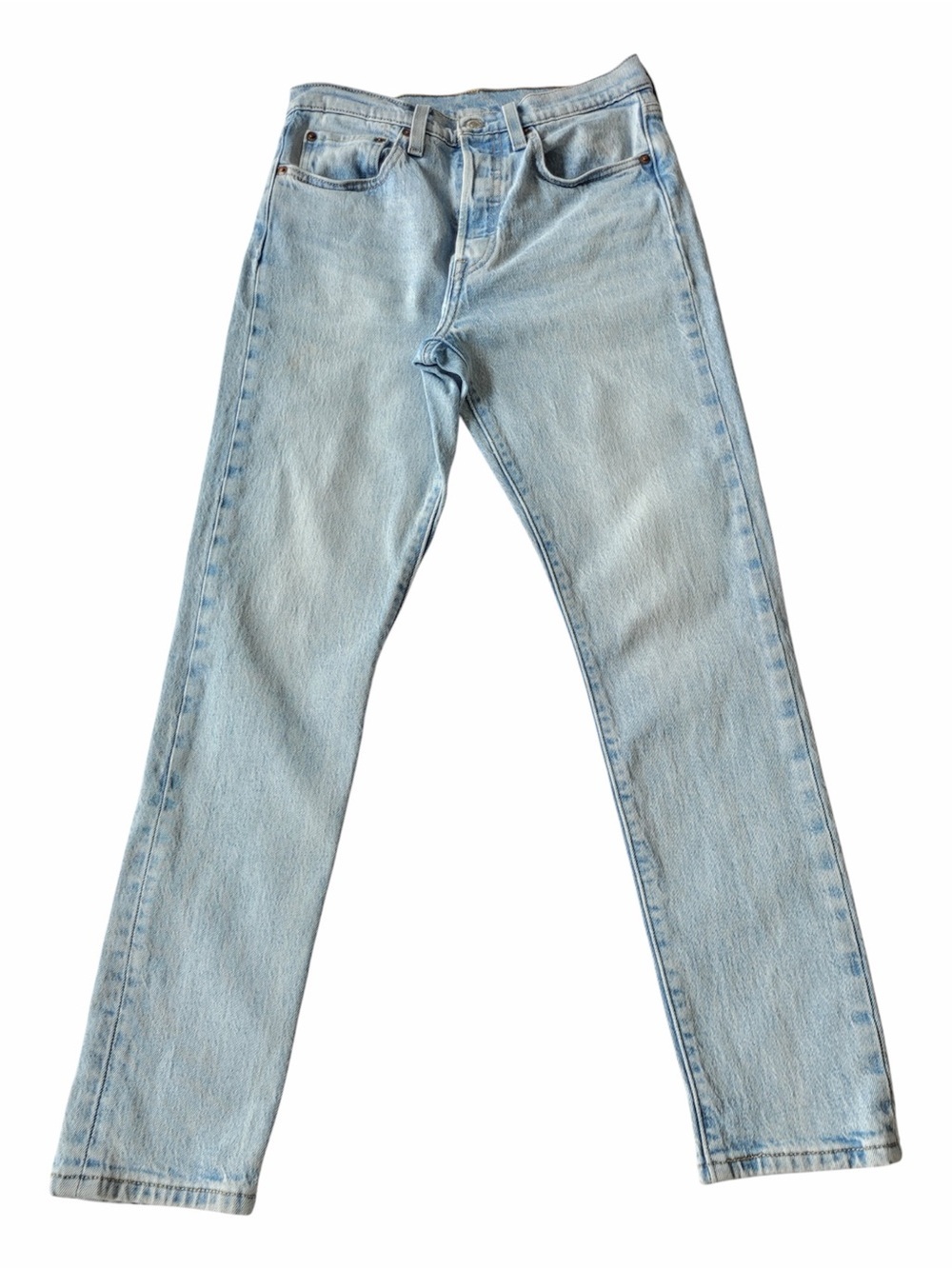 ✅ Levi's Premium Denim High Rise Light Blue Classic 501 style Jeans size 26